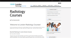 Desktop Screenshot of londonradiologycourses.com