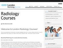 Tablet Screenshot of londonradiologycourses.com